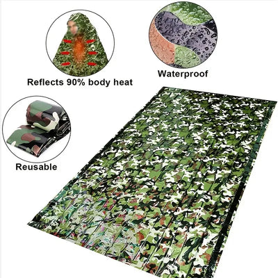 Camouflage Waterproof Insulation Survival Sleeping Bag