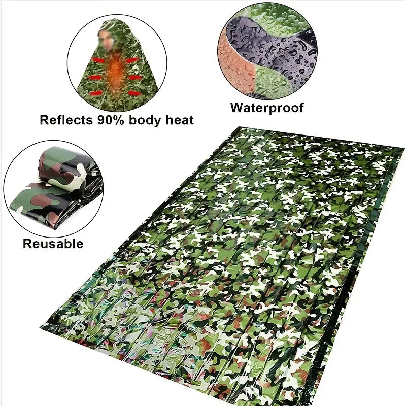Camouflage Waterproof Insulation Survival Sleeping Bag