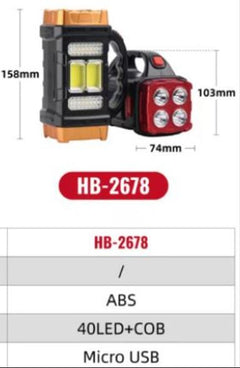 Solar Dual-Head Emergency Light