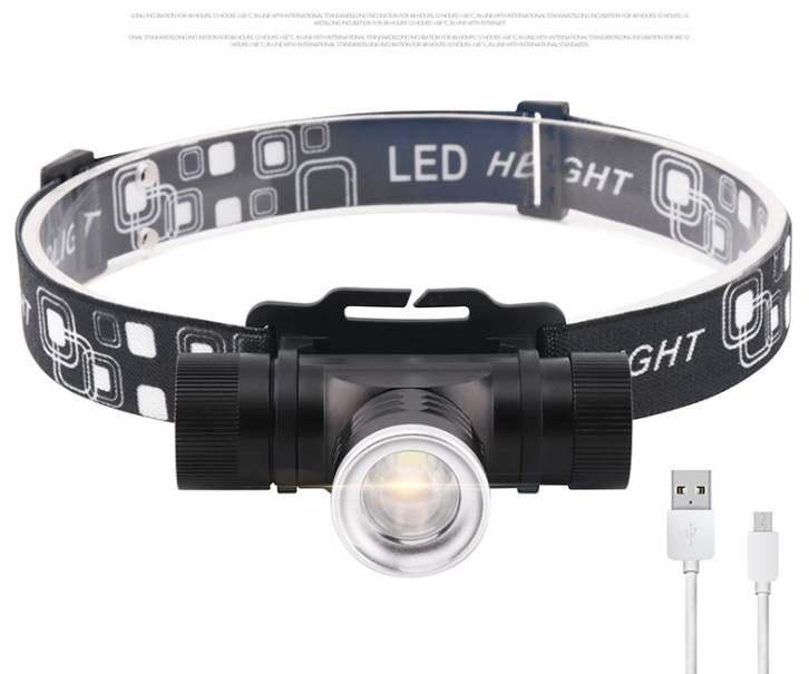 USB Rechargeable T6 Headlamp for Outdoor Fishing